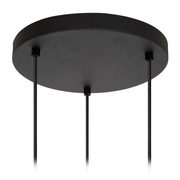 Lucide ELOISE - Pendant light - Ø 40 cm - 3xE27 - Black - detail 3